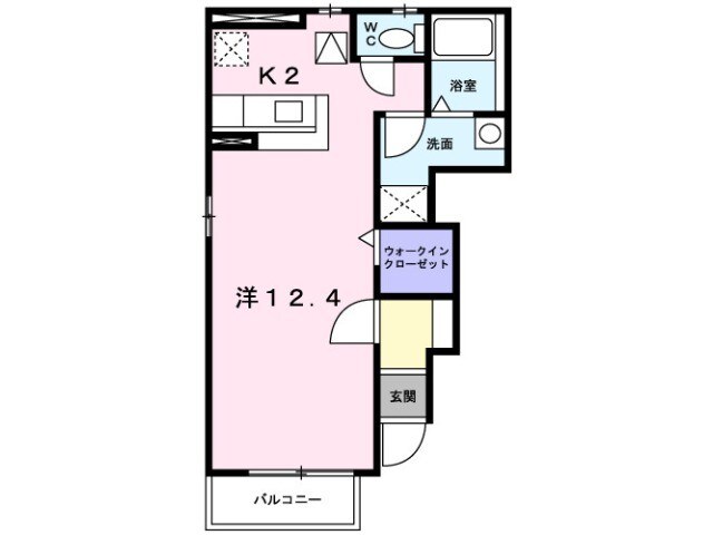 メゾン　ヴェール　Ｂ棟の物件間取画像