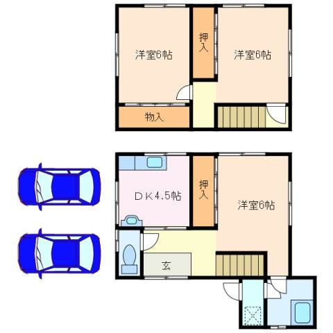 春日町水谷様貸家の物件間取画像