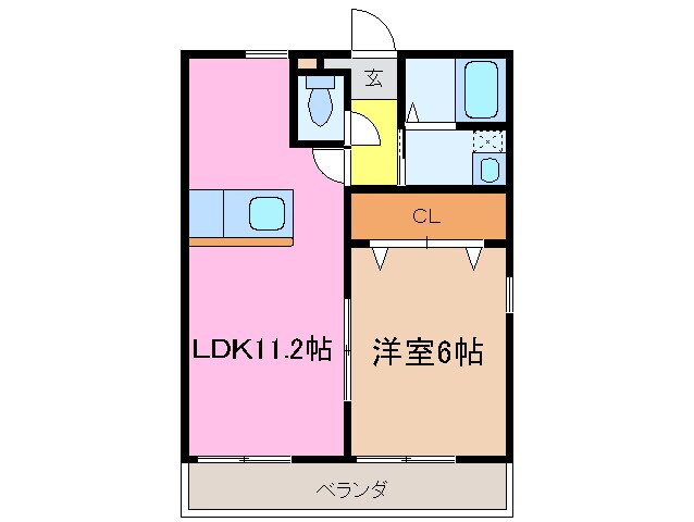 クラウドⅢ　Ａ棟の物件間取画像