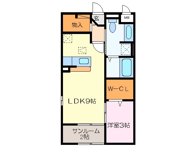 ラフレシール　小黒田の物件間取画像