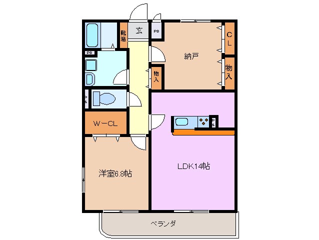 キャッスル２７の物件間取画像