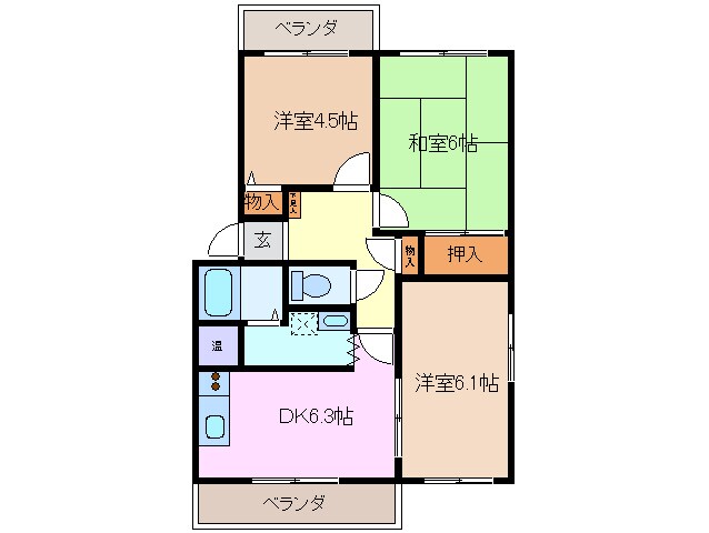 グランシャリオの物件間取画像