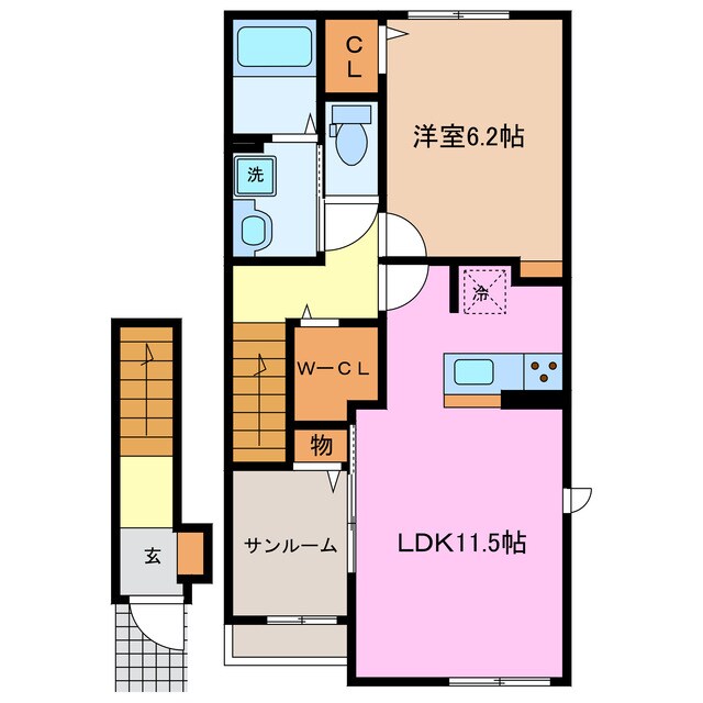 ローレル　Ⅰの物件間取画像