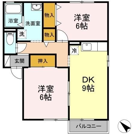 シェレナ山下　ⅩⅠ棟の物件間取画像