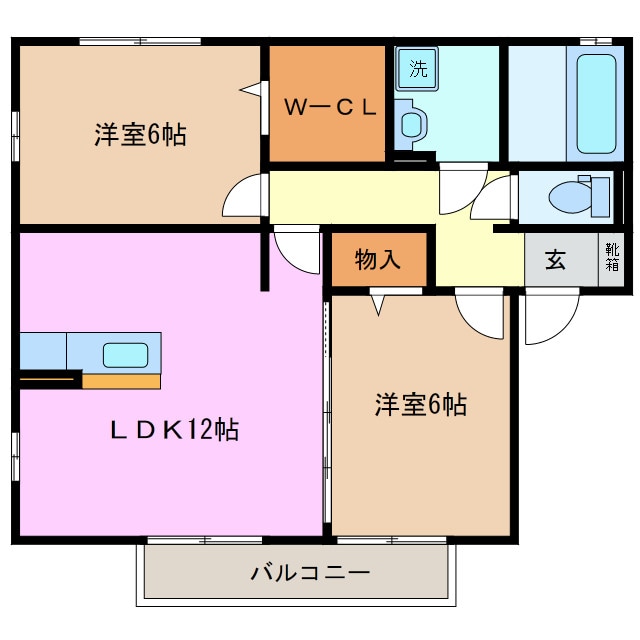 アメニティ陽だまり　Ⅰの物件間取画像