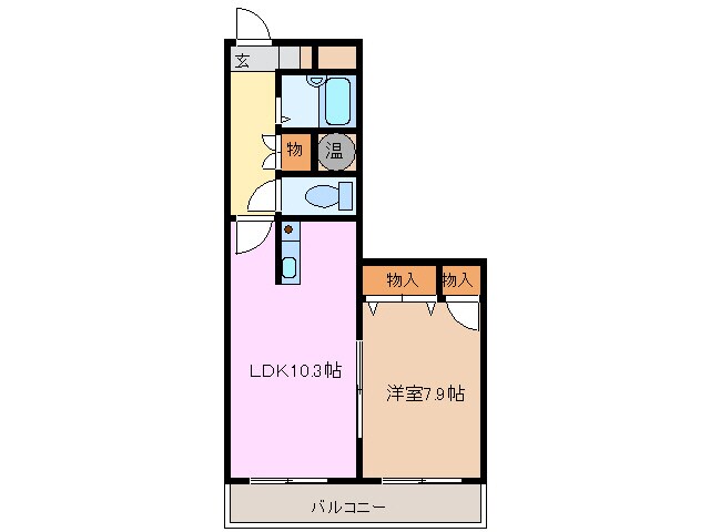 伊勢松本駅 徒歩10分 4階の物件間取画像