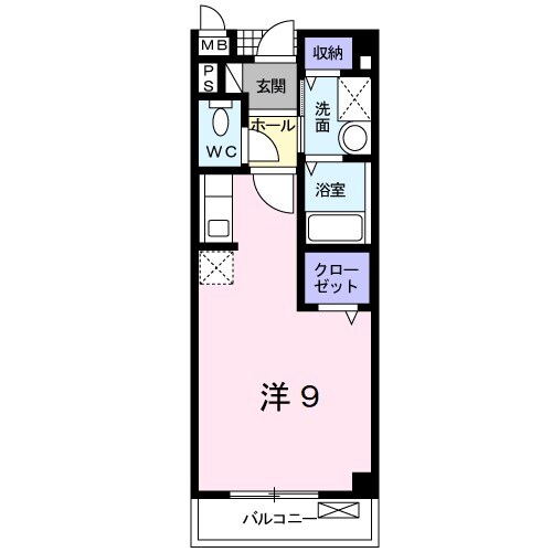 中川原駅 徒歩3分 2階の物件間取画像