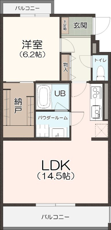 南日永駅 徒歩8分 1階の物件間取画像