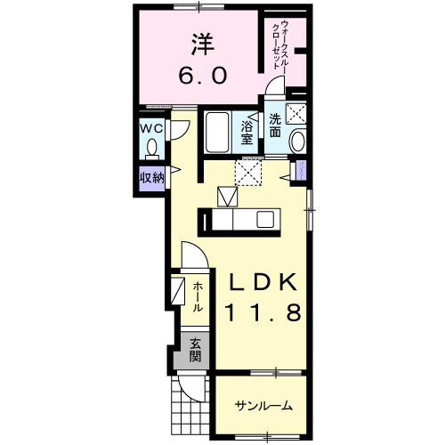 南日永駅 徒歩24分 1階の物件間取画像