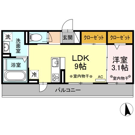 伊勢松本駅 徒歩10分 3階の物件間取画像