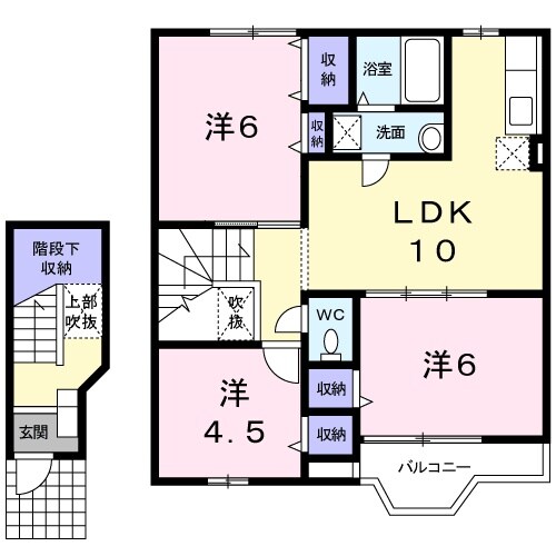 中川原駅 徒歩12分 2階の物件間取画像