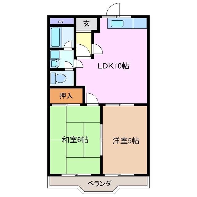 泊駅 徒歩4分 4階の物件間取画像