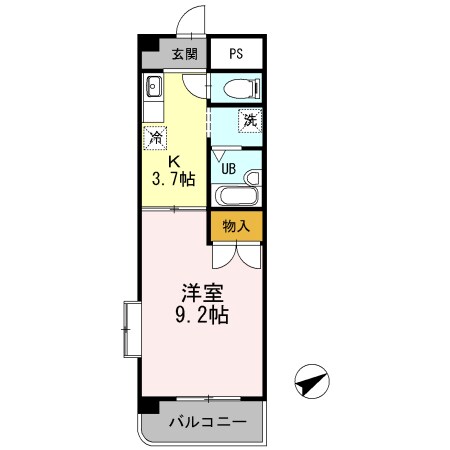 日永駅 徒歩7分 4階の物件間取画像