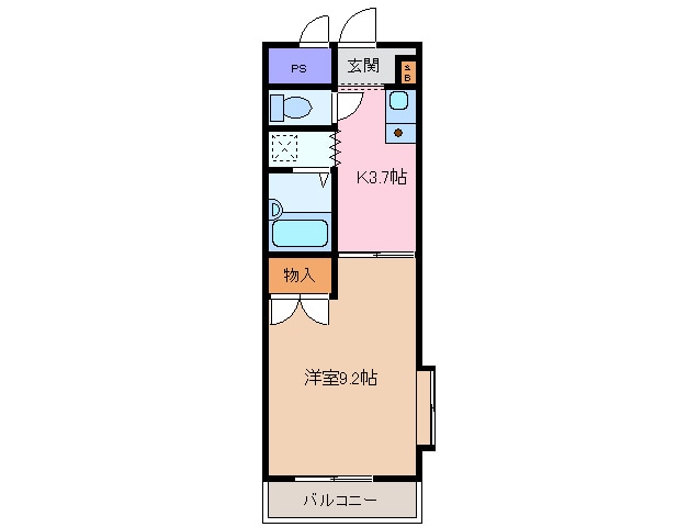 日永駅 徒歩7分 1階の物件間取画像