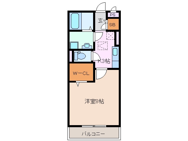 霞ケ浦駅 徒歩18分 3階の物件間取画像