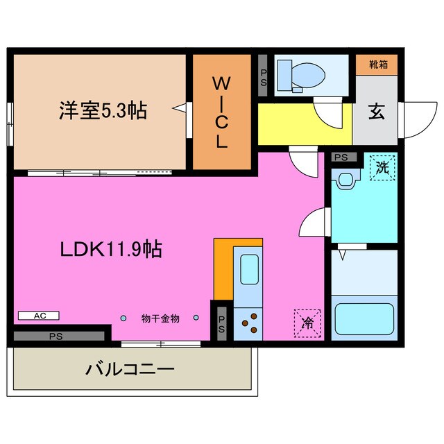 霞ケ浦駅 徒歩9分 3階の物件間取画像