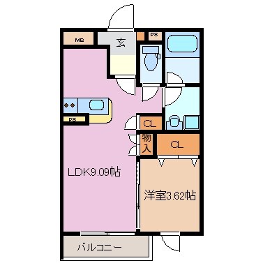 四日市駅 徒歩7分 3階の物件間取画像