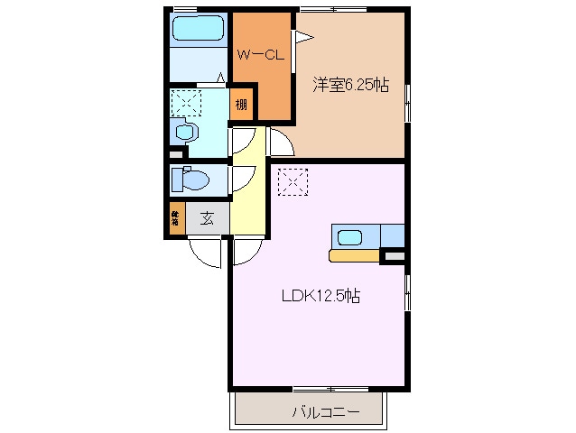 阿倉川駅 徒歩9分 2階の物件間取画像