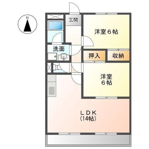 エスポワール西原の物件間取画像