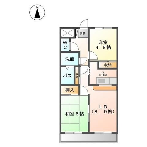 ラフレ西山の物件間取画像