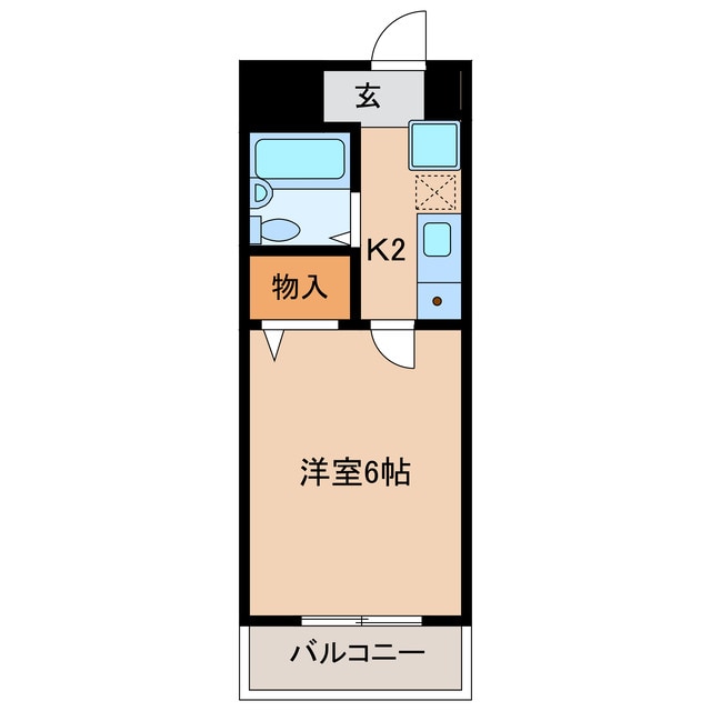 パレス京町Ⅱの物件間取画像