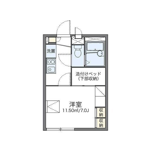 レオパレス吉根第2の物件間取画像