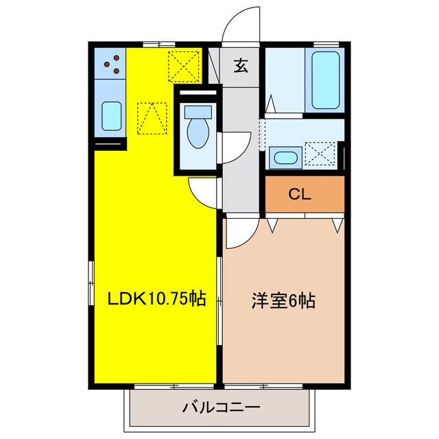 エスポワールの物件間取画像