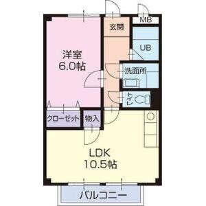 Surplus　Two若杉の物件間取画像