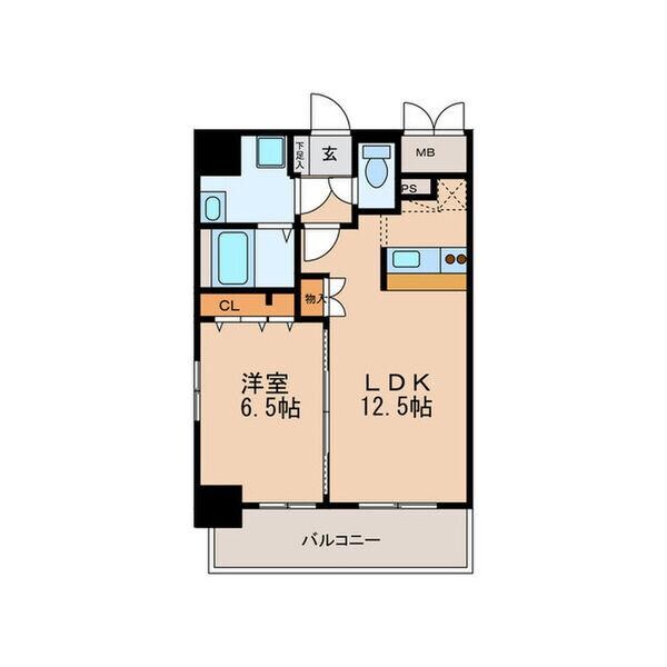 グランデ中村区役所の物件間取画像