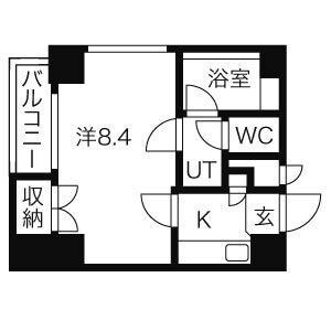 パックス今池の物件間取画像