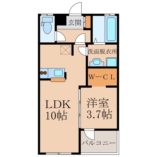 ネオブレスの物件間取画像