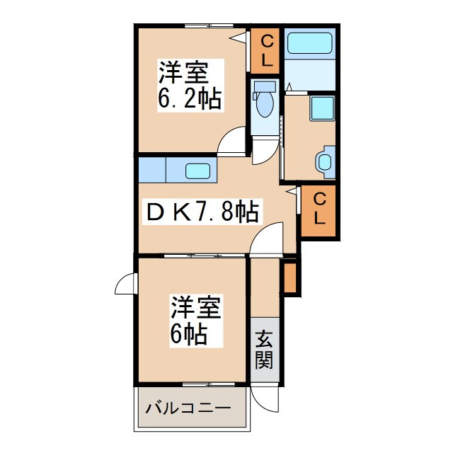 ブリッサ　セレノの物件間取画像