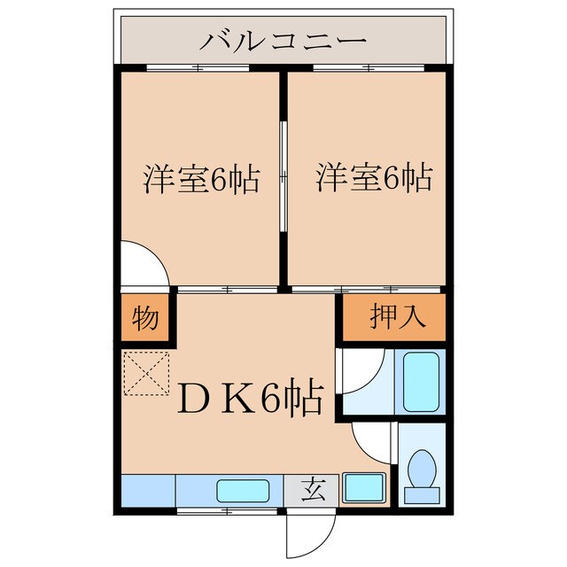 イースト・サンハイムの物件間取画像