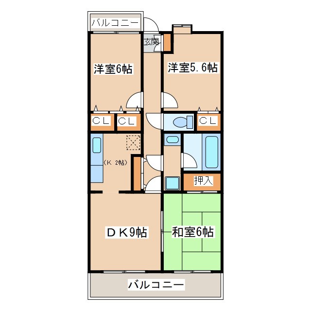 グレースヌーブの物件間取画像