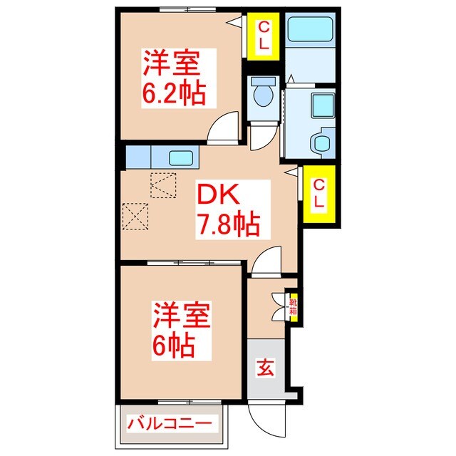 プランドール　Ⅱの物件間取画像