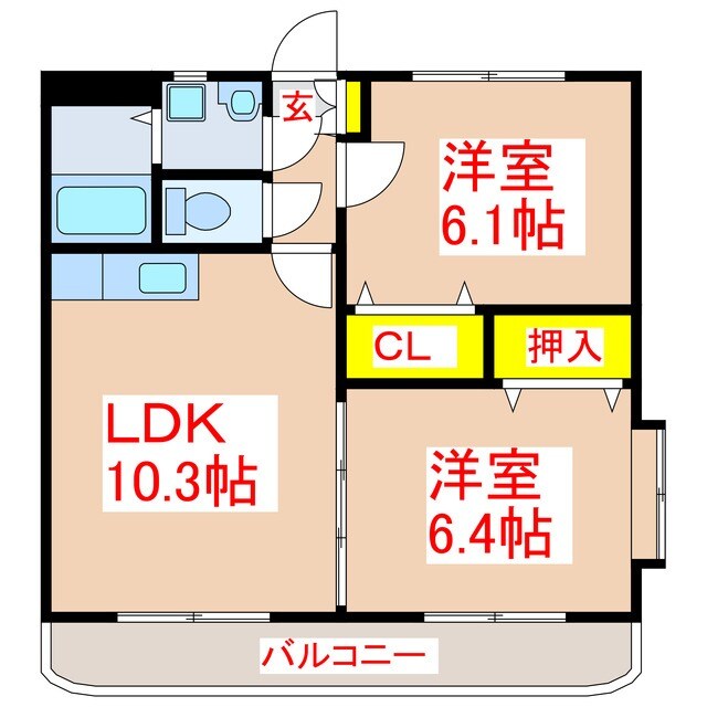 ファミーユ．Ｅの物件間取画像