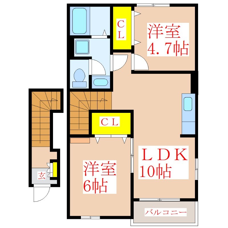 サンリットＭ・Ⅱの物件間取画像