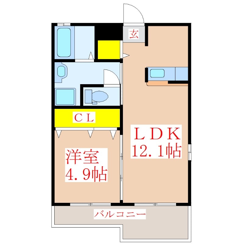 サザンムア舞鶴の物件間取画像