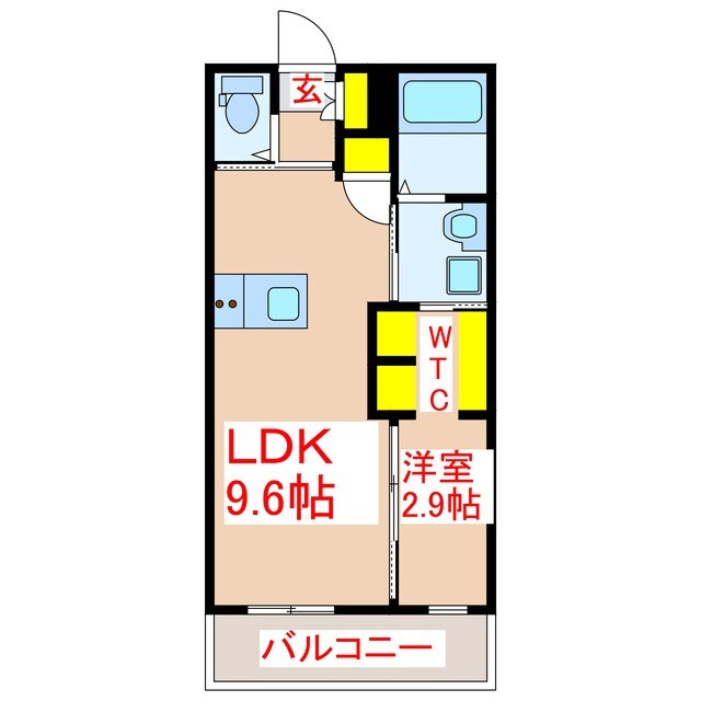 ＬＡＮＤ　ＭＡＲＫ南郡元の物件間取画像