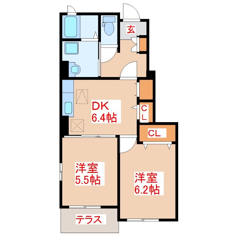 フィオーレＫ＆Ｍ・Ⅲの物件間取画像