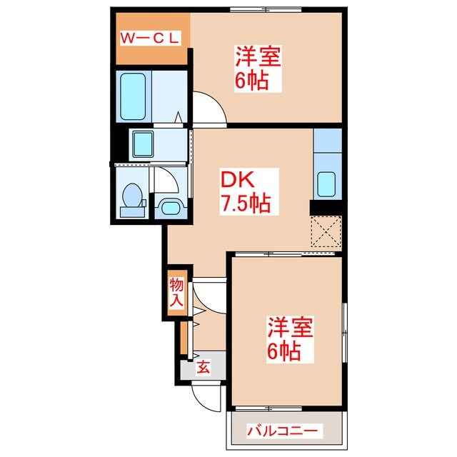 ビンテージ01の物件間取画像