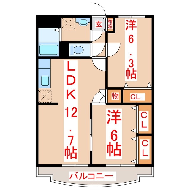 ガーデンハイツ金峰の物件間取画像