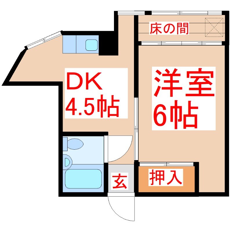 サニーコーポの物件間取画像