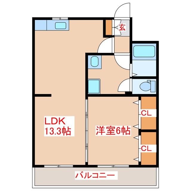 メゾンドール伊地知の物件間取画像