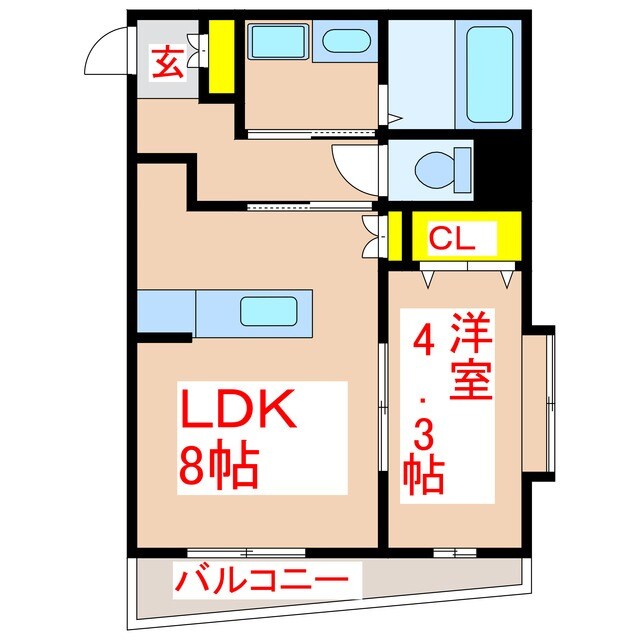 サンリアン柳町の物件間取画像