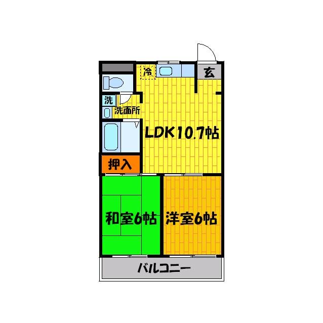 M’プラザ菱江の物件間取画像