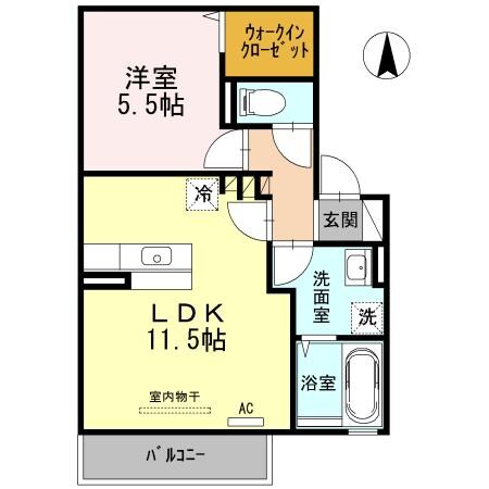 ディアコートNの物件間取画像