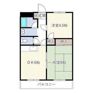 OMレジデンス八戸ノ里の物件間取画像