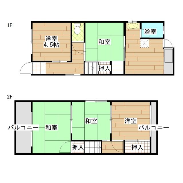 若江東町２丁目戸建の物件間取画像