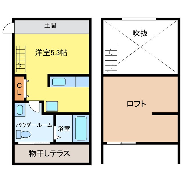 ORTUS　AKAMATSUの物件間取画像